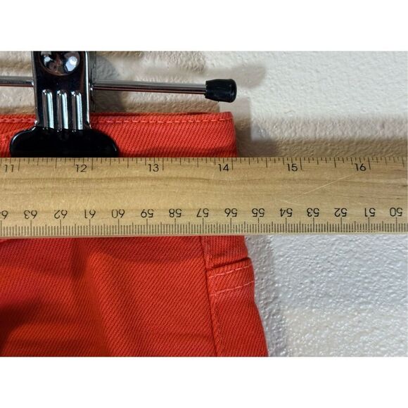 Current/Elliott "The Kick Jean" Fiery Red Cropped Ankle Jeans Women’s Size 25 - Picture 11 of 13